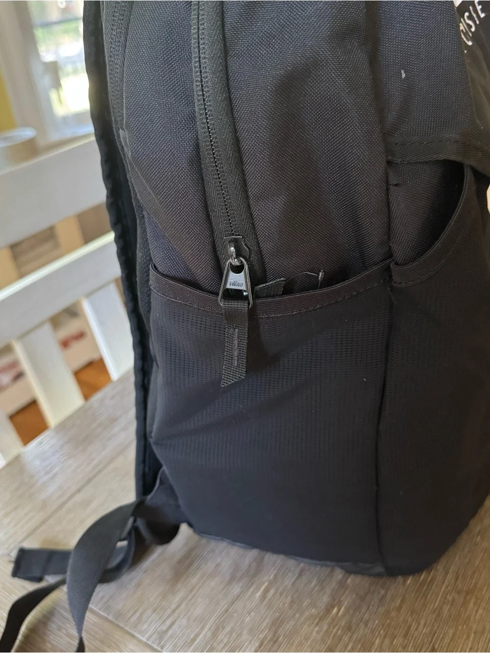 Nike Lacrosse Black Backpack with White Accents REV Logo